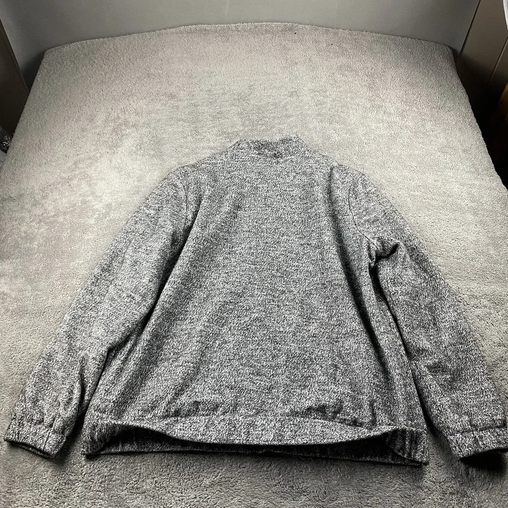 Christopher & Banks Full Zip Knit Sweater Womens Large‎ Gray Heather Jacket